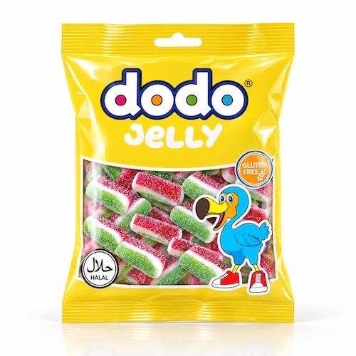 Watermelon Slices DODO Sour Watermelon Slices 12x75g – Bild 1